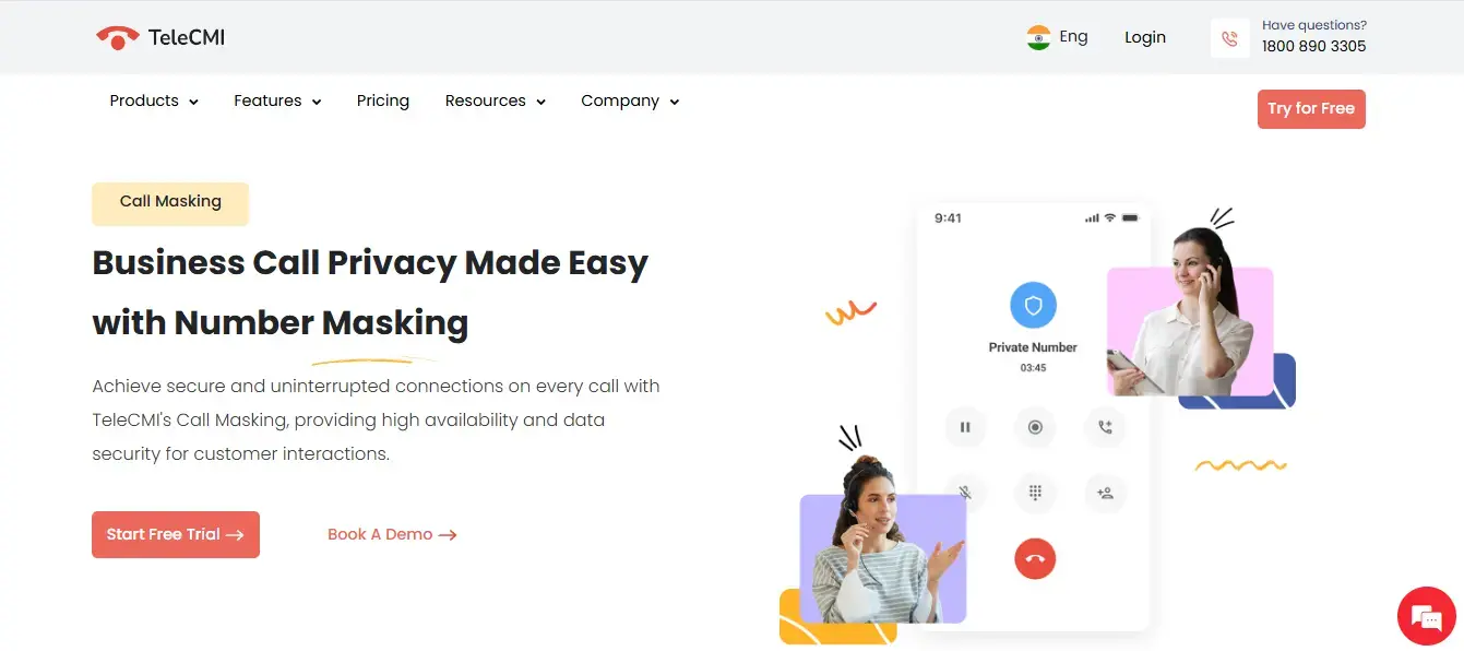 Telecmi Call Masking
